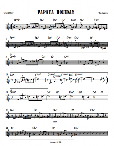 PAPAYA HOLIDAY - Tom Harrell